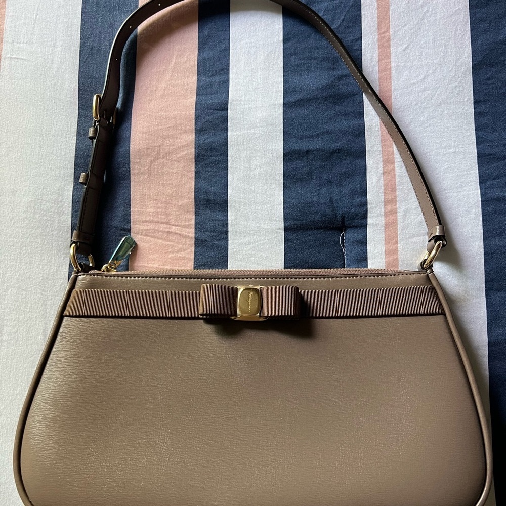 Salvatore Ferragamo Brown Leather Bag